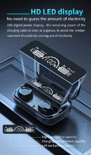 M10 Wireless Bluetooth Earbuds & Headphones Bluetooth Earphones True W