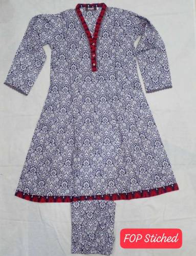 2 Pieces Cotton Kurti Suit 