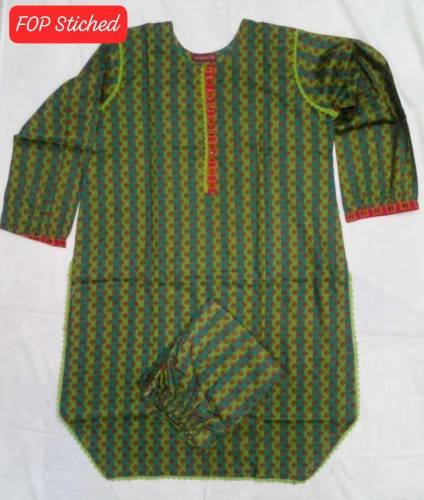2 Pieces Cotton Kurti Suit 