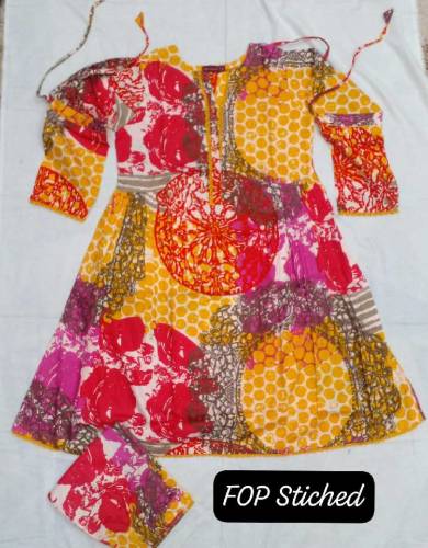 2 Pieces Cotton Kurti Suit 
