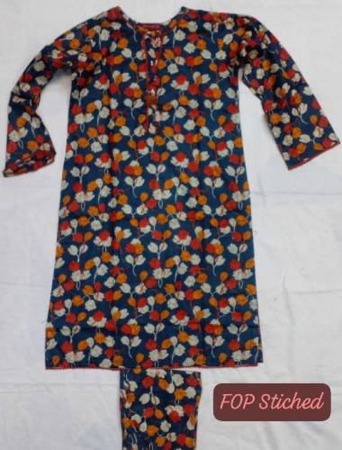 2 Pieces Cotton Kurti Suit 