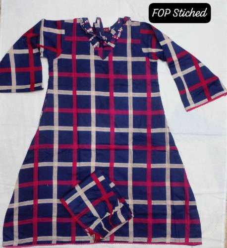 2 Pieces Cotton Kurti Suit 