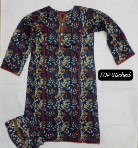 2 Pieces Cotton Kurti Suit 