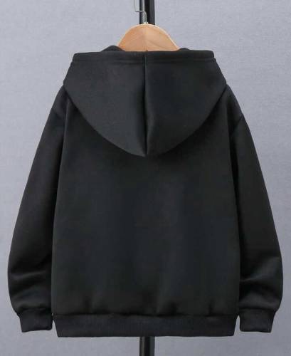 Men's Stitched Fleece Plain Hoodie For Winter 