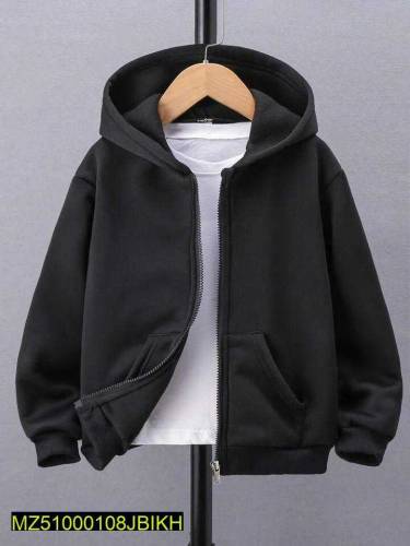 1 Pack Man's Stitched Fleece Plain Hoodie