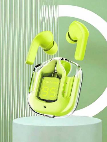 Air31 Wireless Earbuds Transparent With Deep Bass & Battery Display 