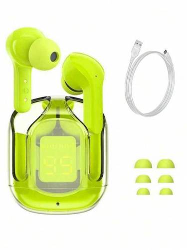 Air31 Wireless Earbuds Transparent With Deep Bass & Battery Display 