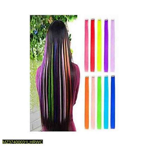 •  Material: Synthetic Hair•  Product Type: Multicolor Hair Extensions