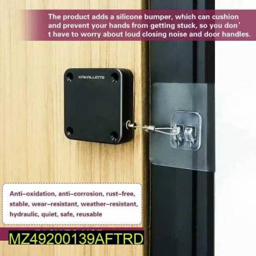 •  Material: ABS + Stainless Steel•  Automatic Door Closer•  Easy To I
