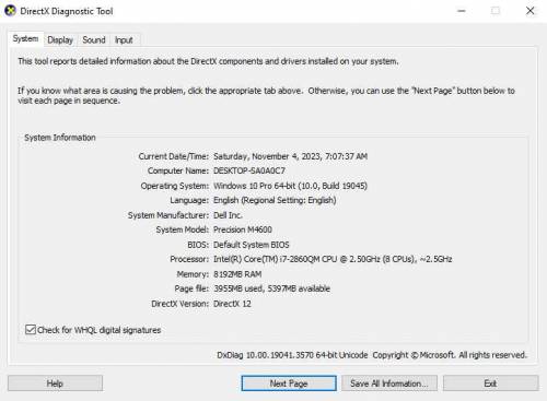 DELL PRECISION M4600