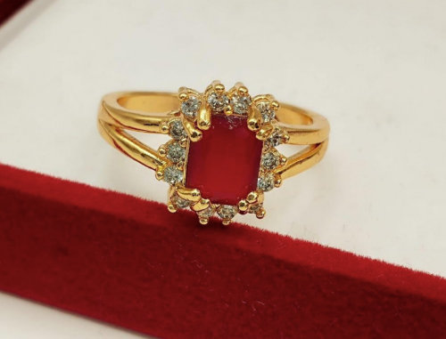 Zircon Stone Solitaire Ring