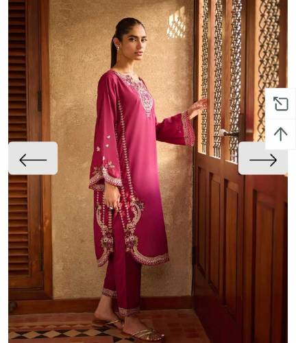 Dress dhanak 2 peace