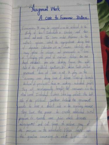 heand writing work 