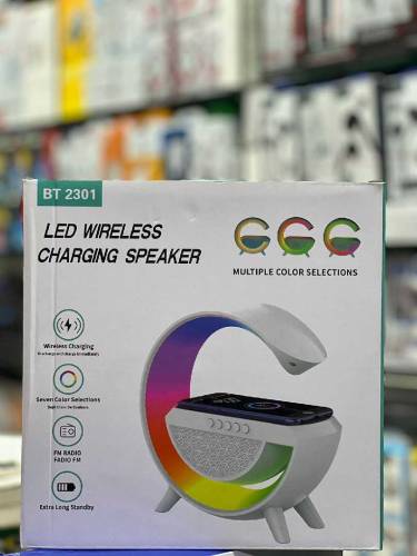 Led wireless charging speaker 