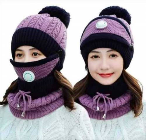 Women Warm wool Cap
