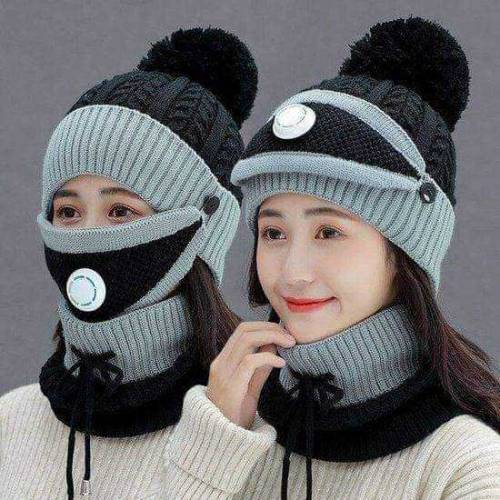 Women Warm wool Cap