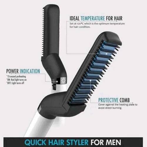 Multifunctional Hair Comb Brush Beard Hair Straighten Comb Quick Hairs