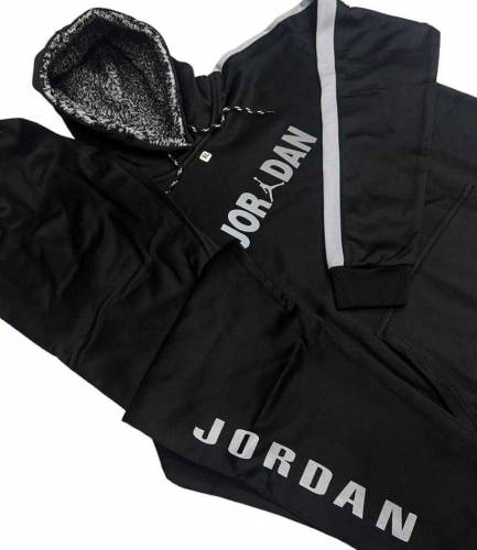2 PCs Men's Stitched Hoodie Tracksuit 