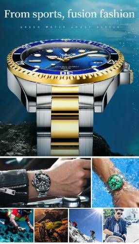 .OLEVS Mens Quartz Watches Top Brand Luxury Business Waterproof Lumin