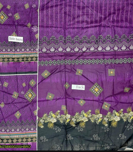 women's unstitched embroided suit