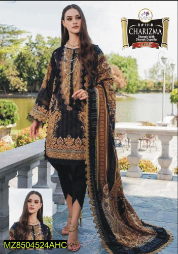 women's unstitched embroided suit 