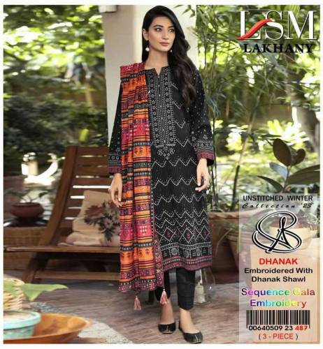 Women Unstitched Clothes 3pc