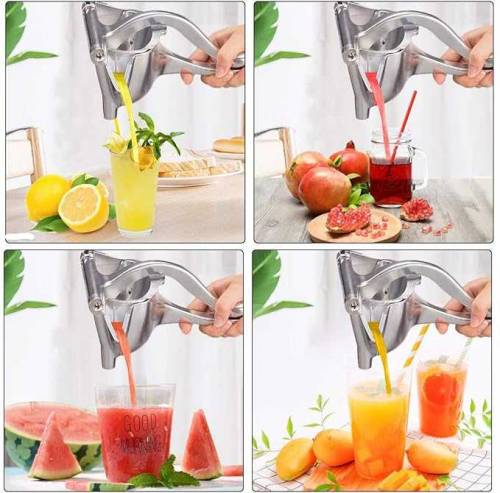 Fruit Juicer, Multi-Purpose Metal Manual Orange & Lemon Squeezer, Heav