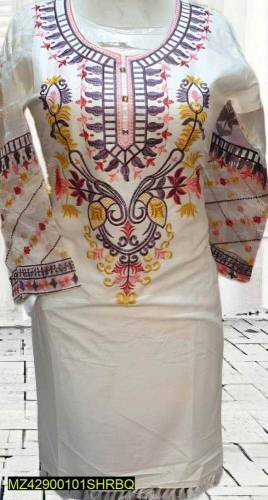 Women's linen embroidered shirt 
