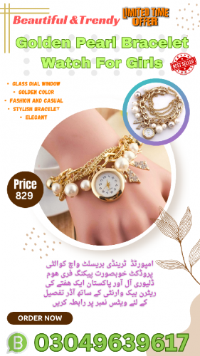 Beautiful Trendy Bracelet Watch For Girls 
