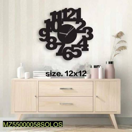 Beautiful number design MDF wall clock 