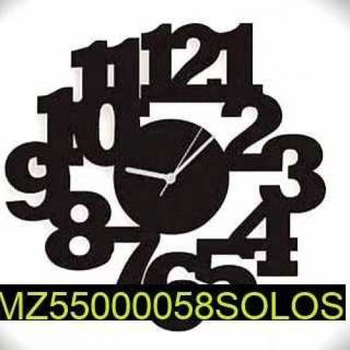 Beautiful number design MDF wall clock 