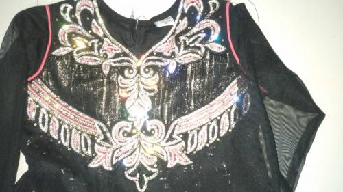 stylish black net frock