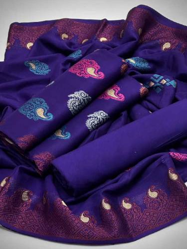 Banarsi 3pcs jaquard sout free delivery 