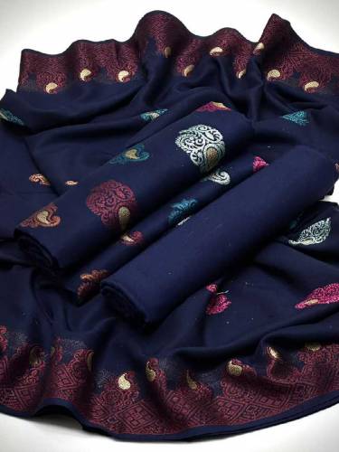 Banarsi 3pcs jaquard sout free delivery 