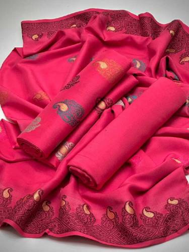 Banarsi 3pcs jaquard sout free delivery 