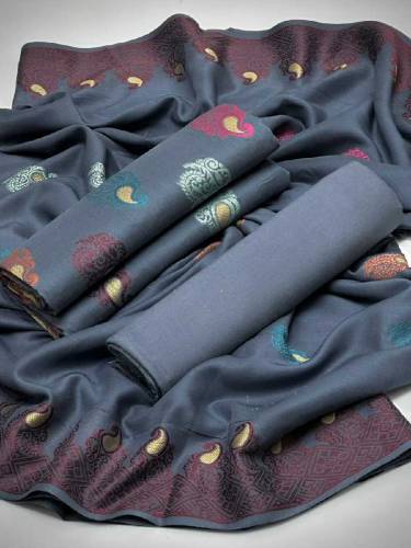 Banarsi 3pcs jaquard sout free delivery 
