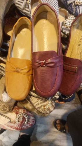 women and baby shoes