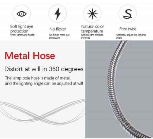 1/3LED Sewing Machine Lamp 360 Flexible Adjustable Gooseneck Work Lamp