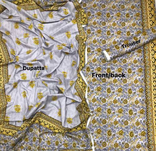 🌻Alhumdulillah 🌻*Khaddar 3Pc**Sapphire*