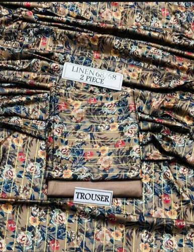 3 Pcs Women's Unstitched Linen Printed Suit