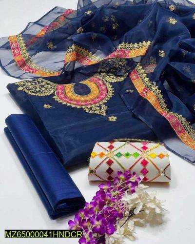 3Pcs Women's Embroidery Suit