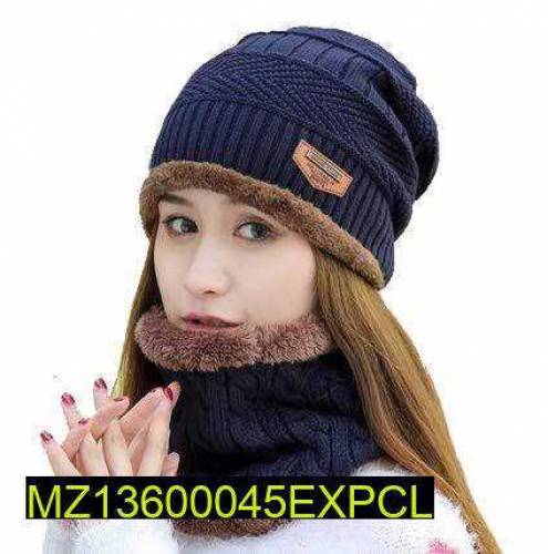 Men's & Woman Beanie Wool cap With Neck Warmer
