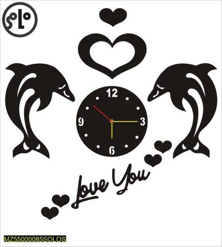 Beautiful Wall Art Hanging Clock& Frame
