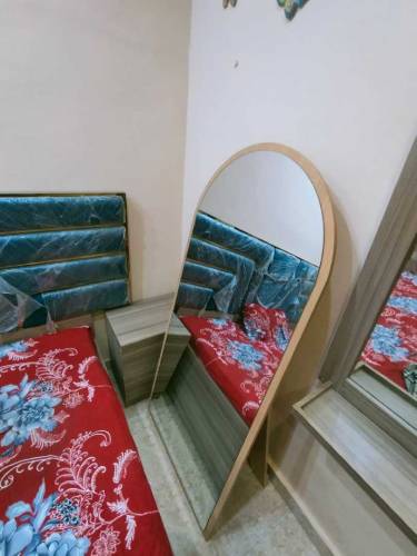 Selfie Mirror With Back Support Wood stand 