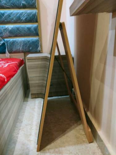 Selfie Mirror With Back Support Wood stand 