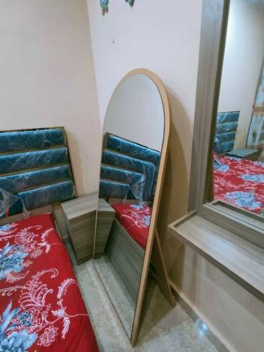 Selfie Mirror With Back Support Wood stand 