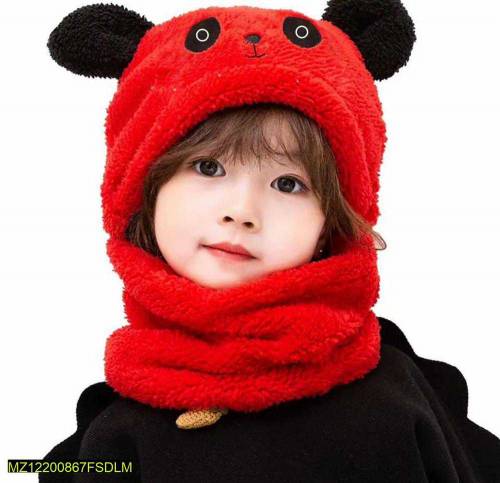 Kids wool cap with Neck warmer 🧣