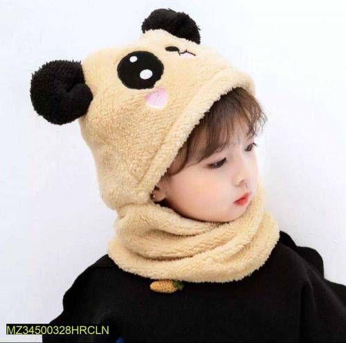 Kids wool cap with Neck warmer 🧣