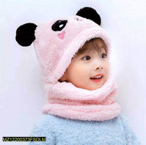Kids wool cap with Neck warmer 🧣