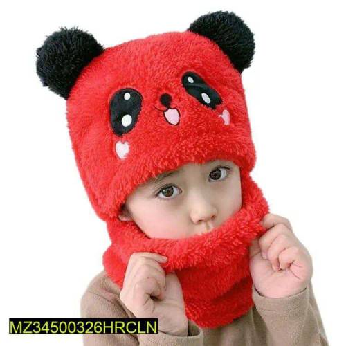 Kids wool cap with Neck warmer 🧣